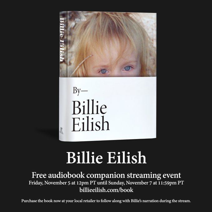 Join the “Billie Eilish” audiobook companion streaming event this weekend, available for free for a limited