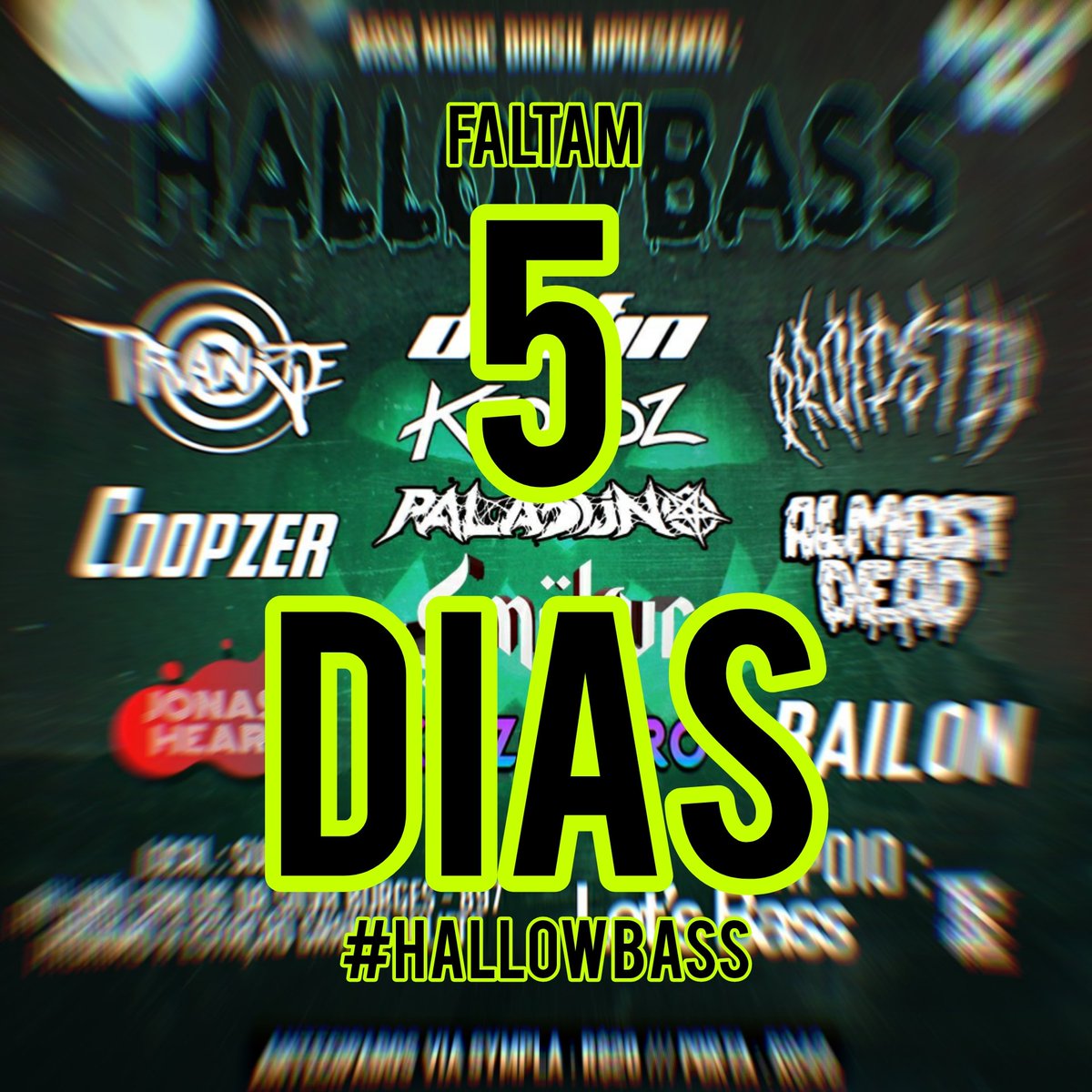 BassMusicBrasil's tweet photo. 🙏 FINALMENTE CHEGOU O NOSSO MOMENTO. 

Depois de muito tempo de espera chegou finalmente a semana do #HALLOWBASS🎃 que ura unir os melhores DJ's da cena #BassMusicBR 🇧🇷 de SP, a noite promete ser epica e macabra do começo ao fim.

⚠️ ÚLTIMOS INGRESSOS ⚠️
https://t.co/6jYw3tpRGD https://t.co/M0HkLnYYvh