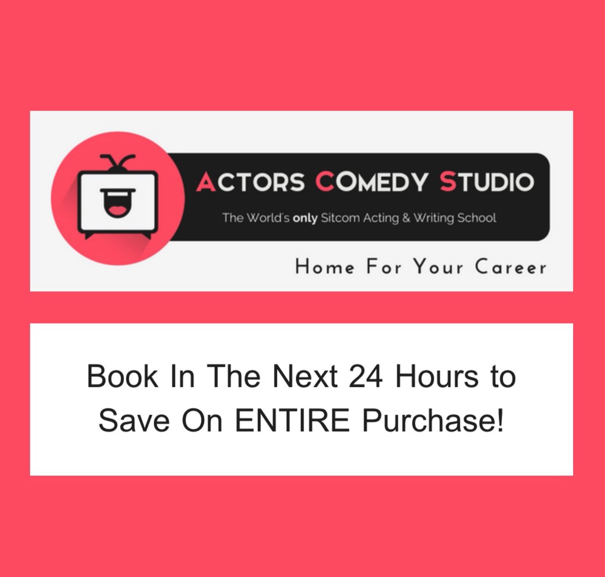⭐️ FLASH SALE! ⭐️ We're doing a flash sale for our industry workshop program today through 12:01 a.m. 11/3. Enjoy 20% off an entire industry workshop purchase with code: FLASH20. (Can't be used in combination with any other offer). <a href="/ActorsComedy/">Actors Comedy Studio</a> #actor #casting #actingcoach