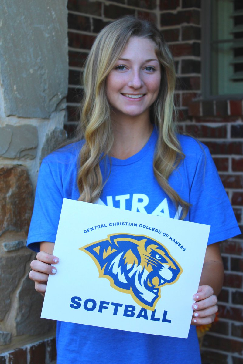 AshleyVaccaroo's tweet photo. I’m excited to announce my commitment to continue my academic and athletic career at Central Christian College of Kansas! I am extremely blessed and would like to thank all my coaches, teammates, and most of all my parents. I can’t wait to hit the field next year as a tiger! https://t.co/Fd48j6XS3h
