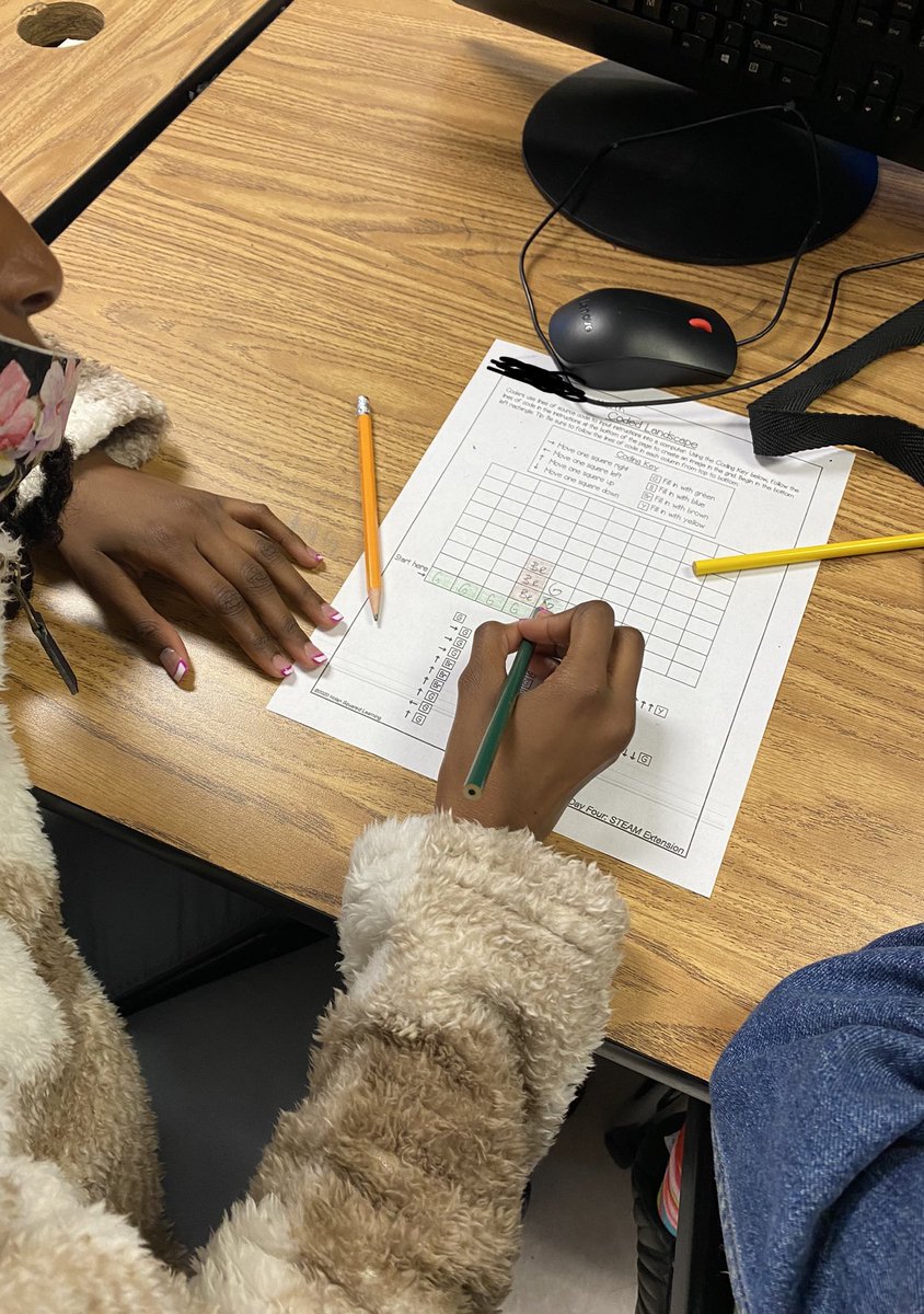 Quinn_B1's tweet image. Scholars using #sourcecodes and #codingkeys to create an image. I loved witnessing their #determination to #succeed with this activity. #brainpower activated!! @JLIAPRIDE @JLIA_STEAM @JLewisInvictus