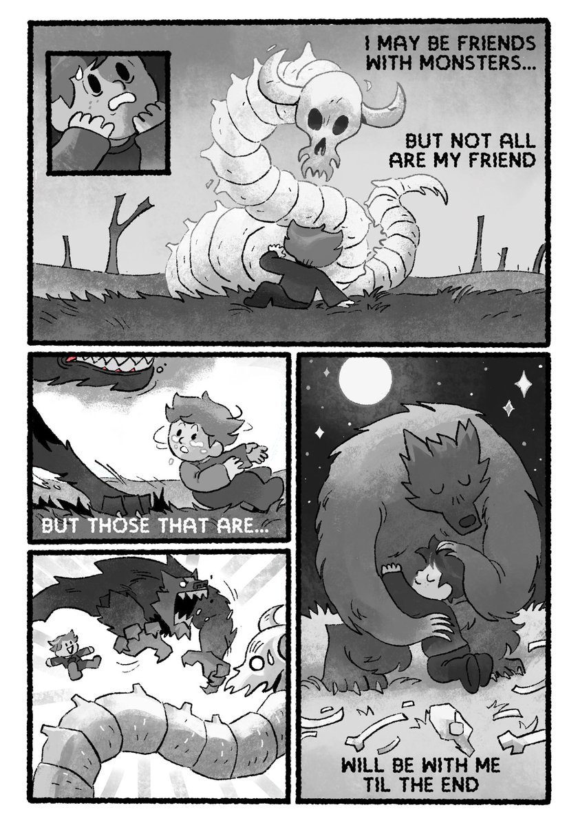 Happy to say I worked on a fun little spooky comic with @Jaymajaym!!! Give it a read and enjoy 🎃🎃🎃
She created the script and thumbnails and I worked on the lineart/values :) 