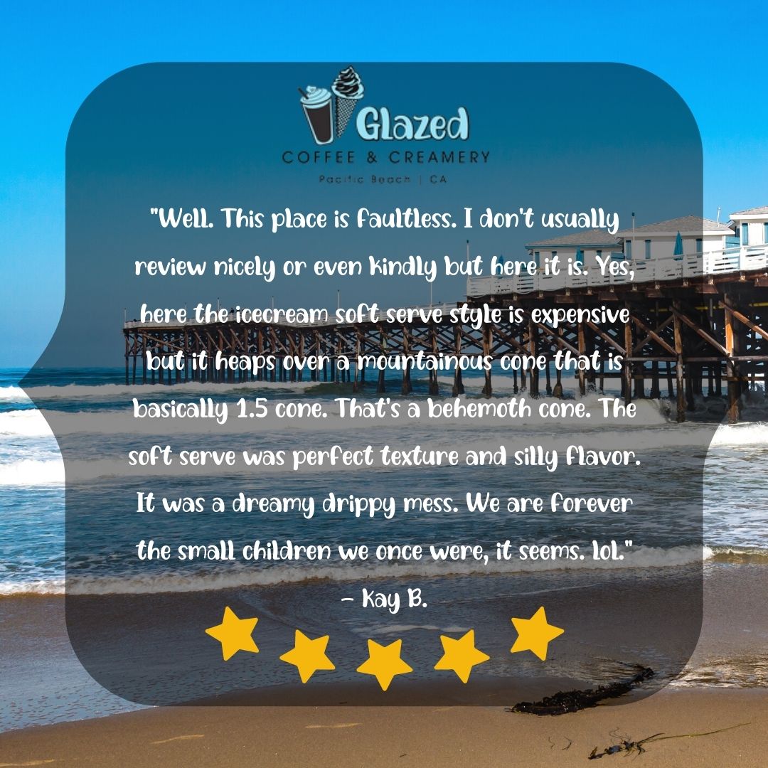glazedpb's tweet photo. Thank you so much, Kay B., for this fantastic review! Our staff makes customer service our number one priority and always ensures that our customers are satisfied with their orders.🍦☀️🌊 Visit our website at https://t.co/8EpM2HgNKb. https://t.co/6UIMUVPV7D