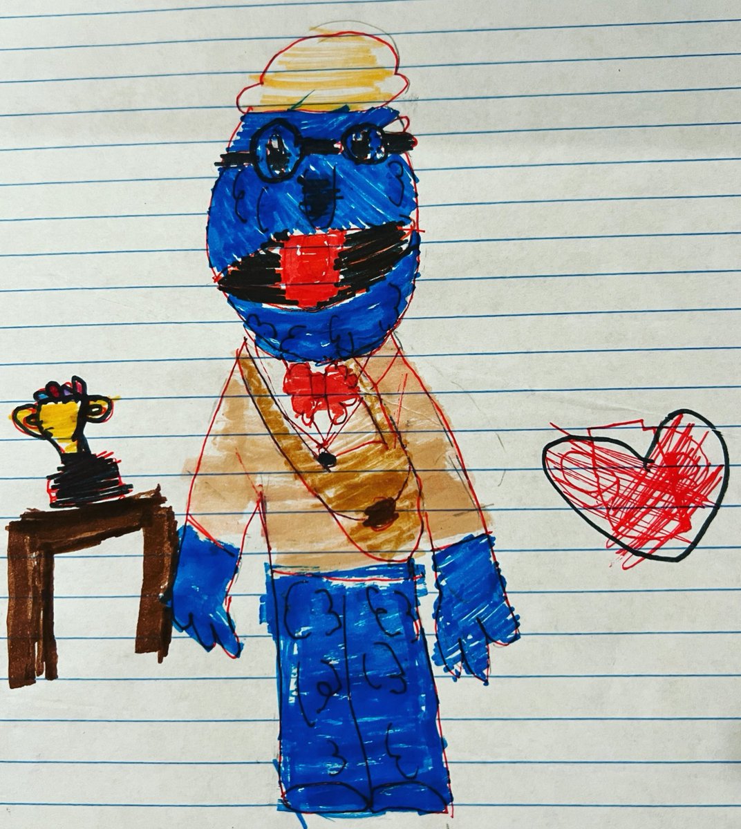 Jurassic_Liz's tweet image. Evie, my 9-year-old, did some Puppet History fan art! She loves The Professor!

She really hopes the Watcher boys like it!

@ryansbergara @shanemadej @stevenkwlim @wearewatcher

#puppethistory #theprofessor #puppethistoryprofessor #shanemadej #ryanbergara #shaniac #boogara