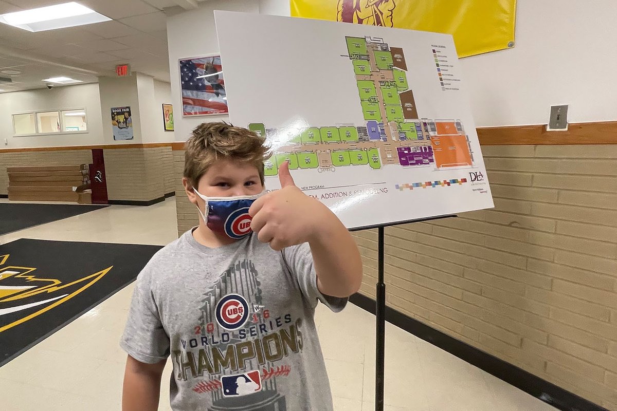 epcusd401's tweet photo. Parents, students and @replilly78 came out tonight to learn about the upcoming @jm401_trojans addition &amp; renovation project. Dr. Gauthier led a tour and pointed out the planned changes, which received an enthusiastic thumbs up! Thank you, Rep. Lilly, and everyone who attended! https://t.co/UrlGeNwgzQ