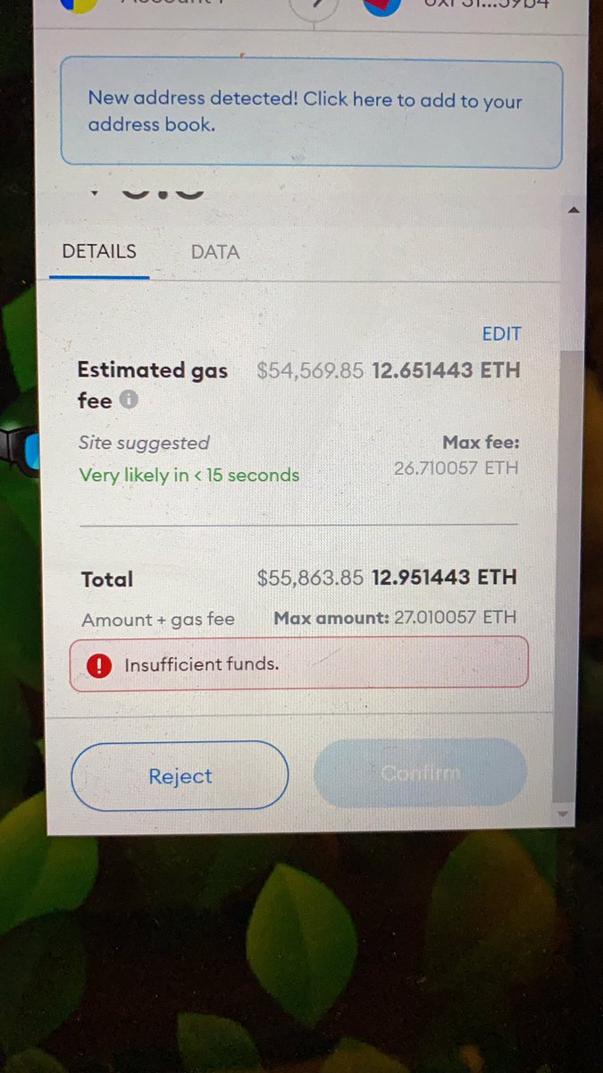 CertifiedCrypt0's tweet photo. #Ethereum gas prices to mint 1 @fatapeclub Absolutely ridiculous @ethereum @VitalikButerin need #Pulsechain @RichardHeartWin https://t.co/bRqnQLCqhd