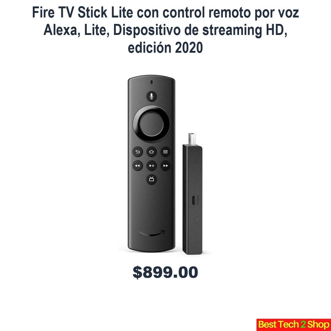 BestTech2Shop's tweet photo. Fire TV Stick Lite con control remoto por voz Alexa, Lite, Dispositivo de streaming HD, edición 2020 https://t.co/4EjSCZjsh2 https://t.co/PiYIiB5DX9