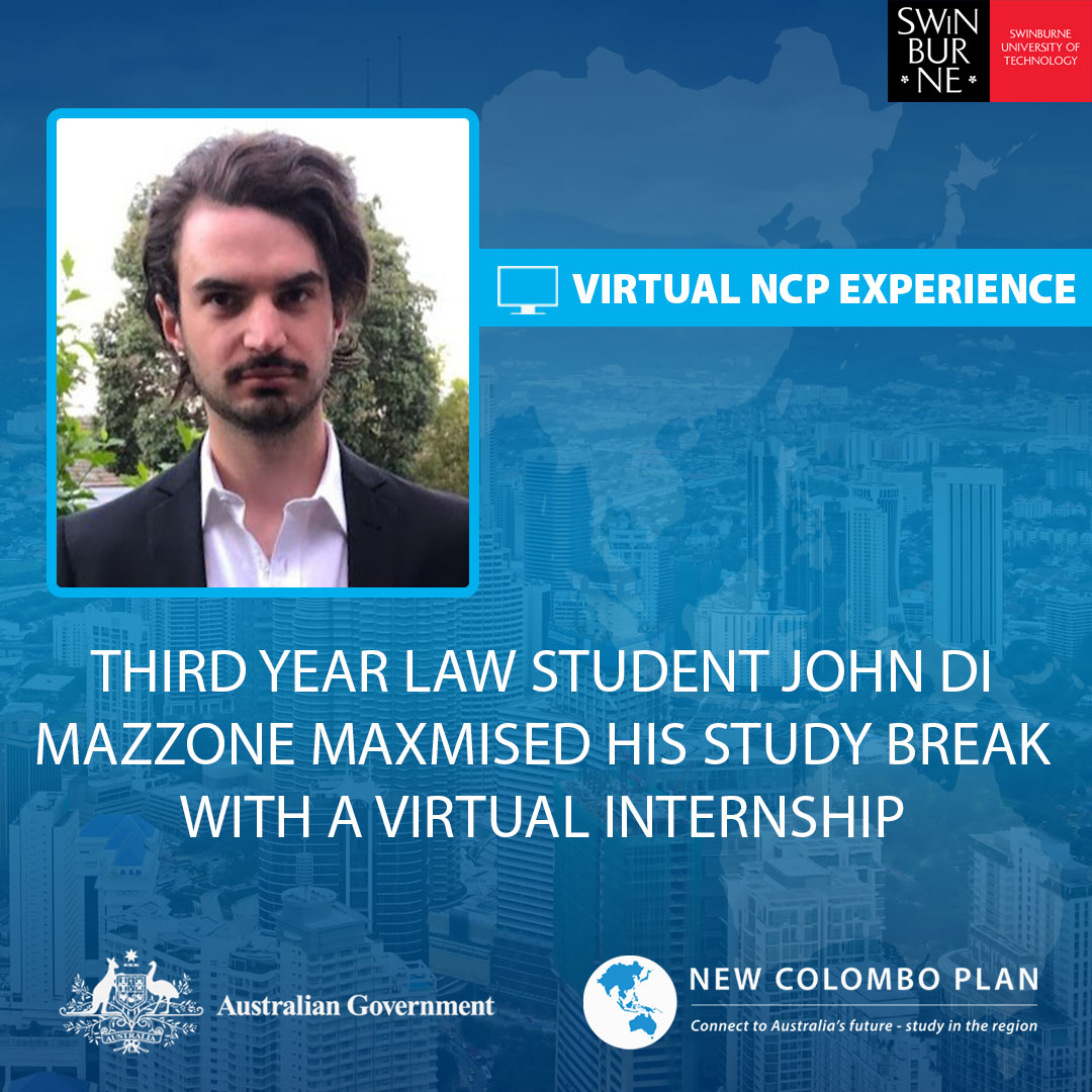 NewColomboPlan's tweet photo. #NewColomboPlan 🌏 mobility grant recipient and @Swinburne student, John Di Mazzone, found the experience a perfect way to advance his skill set and maximise his potential during his study break: https://t.co/paRj8hjdfm https://t.co/VVCFPKCJjW