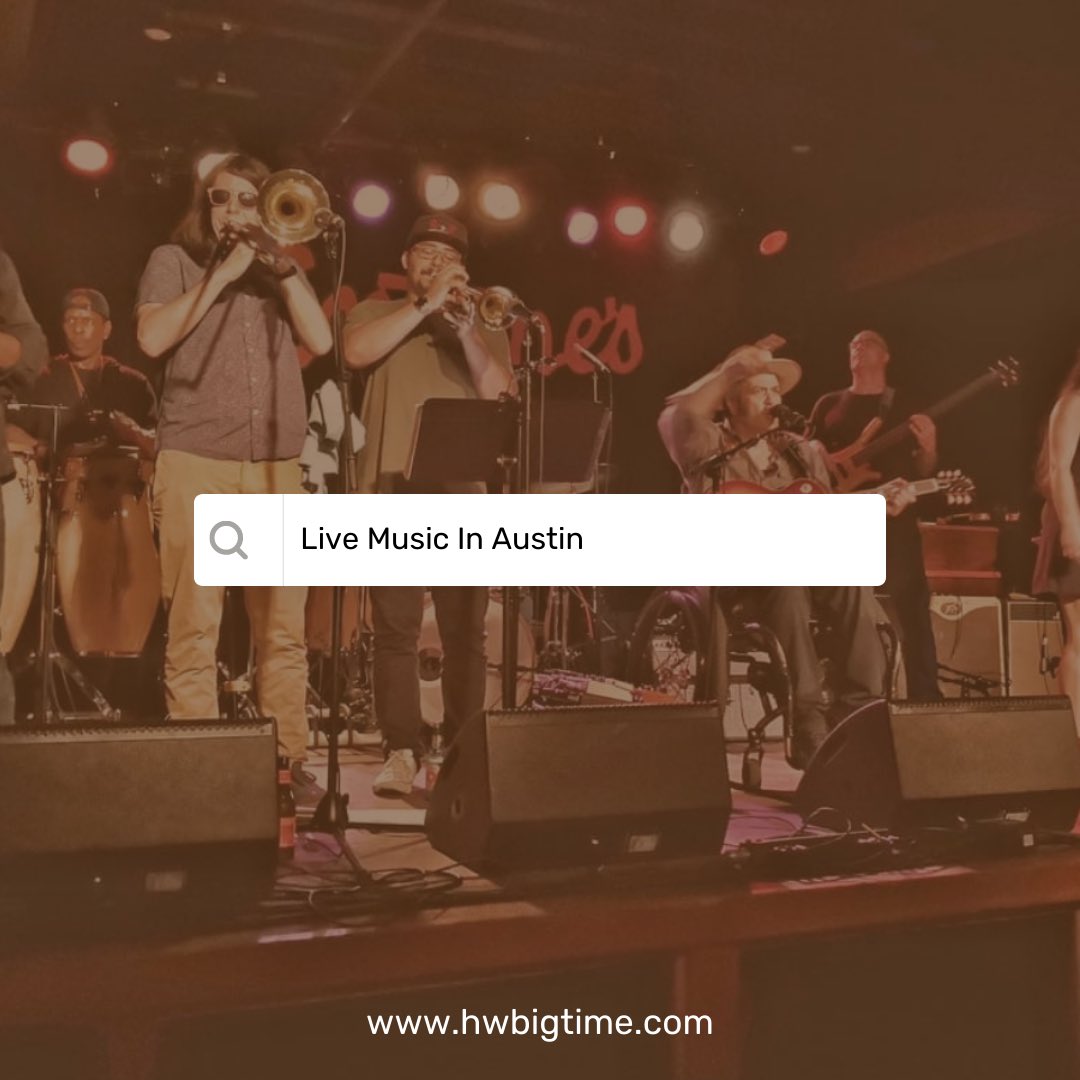 HWBIGTIME's tweet photo. If you’re looking for a good time, you know what to do! 

Visit https://t.co/kCutTco73A to stay up to date on the band! 
.
.

#atxlivemusic #atx #atxmusic #atxmusicscene #do512 #atxnightlife #latinfunk #singersongwriter #liveband #localbuzz #austinchronicle #atxartist https://t.co/1vFP6Z75vg