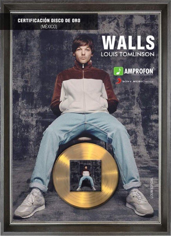 louireads's tweet photo. "Walls" album debut of louis tomlinson has two Gold certifications for selling more than 25 thousand units, Italy and Mexico are the only countries that have awarded it https://t.co/Swg3YAPfX5