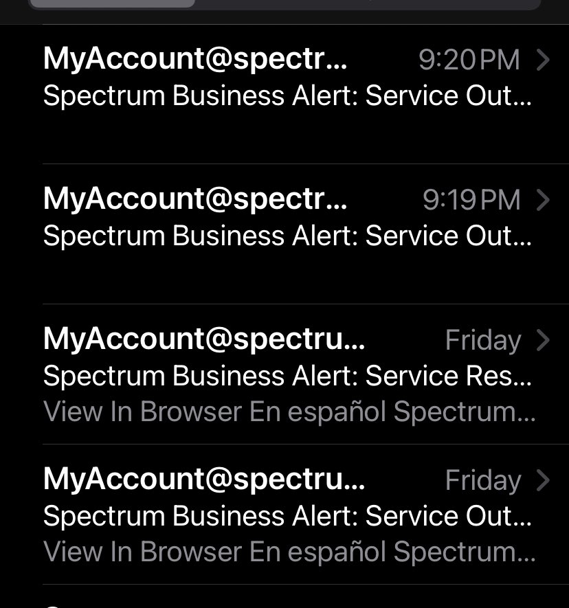 Hey ⁦<a href="/Ask_Spectrum/">Ask Spectrum</a>⁩ why do I get outages every few days ? Should I not only get billed for the days I have service ! This is happening WAY too often . #BadCable