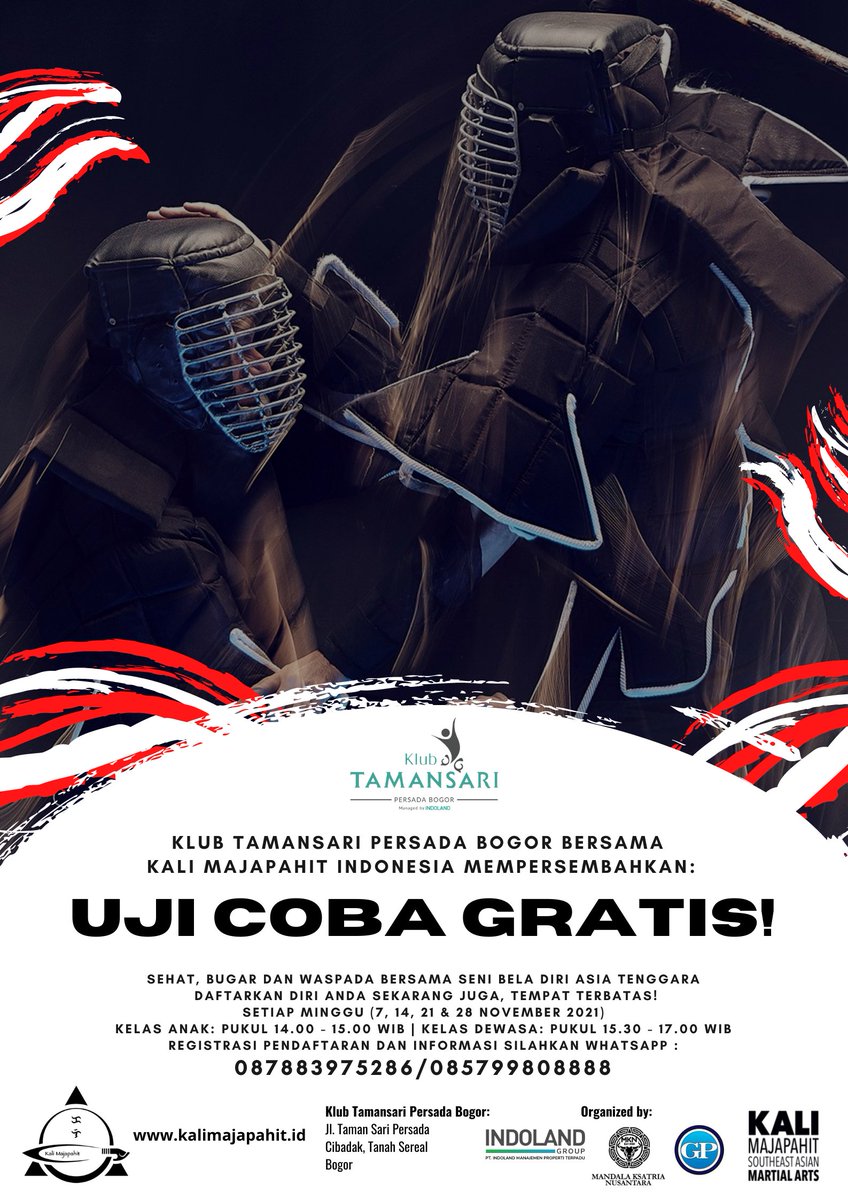 UngkiWD's tweet photo. We are closer to your home comfort...

#kalimajapahitindonesia #freetrial #klubtamansaripersada #tanahsereal #bogor #beyondmartialarts #indonesia https://t.co/JT3su3d47C