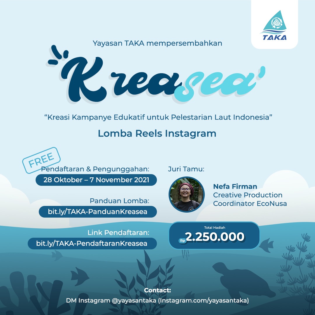 Yuk ikutan #KreaSea! Info selengkapnya: bit.ly/TAKA-PanduanKr… #infolomba