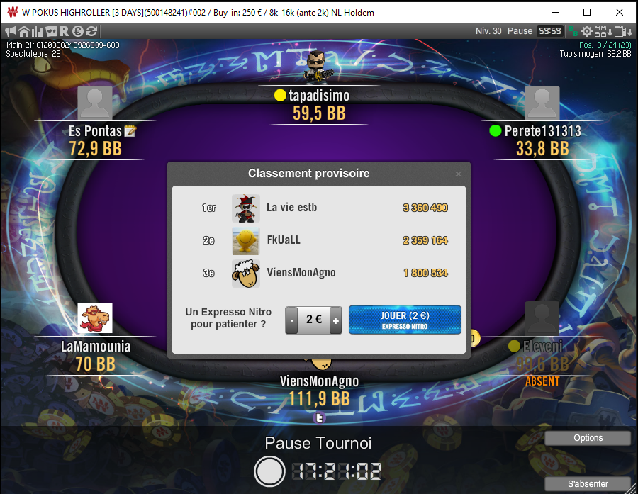zChance44's tweet photo. ALORS PEUT-ETREEEEEEEEE ?????!!!! RDV demain 20h en stream pour le DAY3 du HighRoller des Pokus @winamax, 24 left et un gros rêve à 56k on top ! 😍😱 https://t.co/NWwkMeh2uS