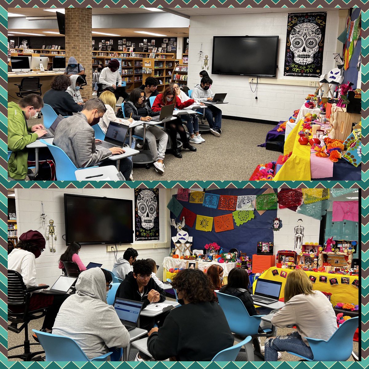 sxreginaldo's tweet photo. @NISDClark @NISDWorldLang Thank you @SpanishClarkClu @CaballosSpanish for setting up the “ofrendas” and given us the opportunity to remember the departed and share memories of loved ones. https://t.co/QiUn5WrpIu