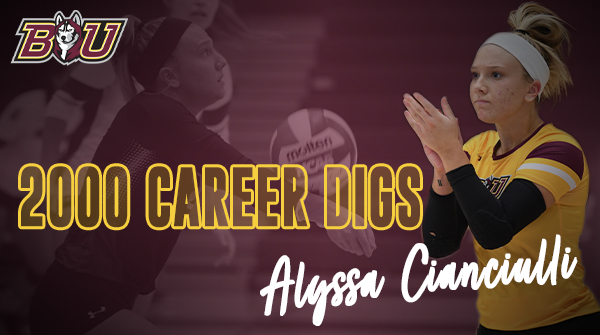 Grad student Alyssa Cianciulli has donned the Huskies Maroon &amp; Gold for just three seasons for <a href="/BUHuskiesVB/">BloomsburgVolleyball</a> but the Royersford, PA native has set the bar for years to come. Cianciulli reached the 2K dig mark over the weekend and is leading <a href="/NCAADII/">NCAA Division II</a> with 6.88 digs/set #Unleashed