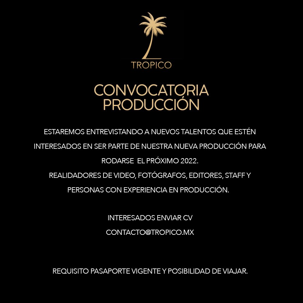 Buscando nuevos talentos en Producción 🎬