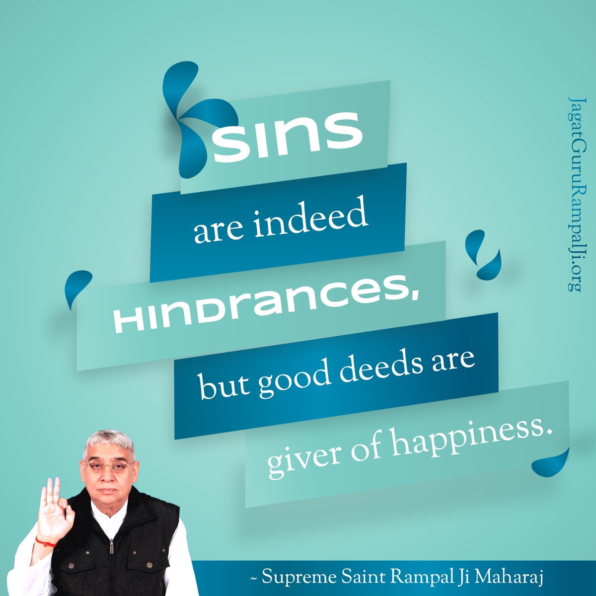 KushYadav__'s tweet photo. #GodMorningTuesday
Sins are indeed Hindrances, but good deeds are giver of happiness.
         - Saint Rampal ji Maharaj https://t.co/OpyncnW09R