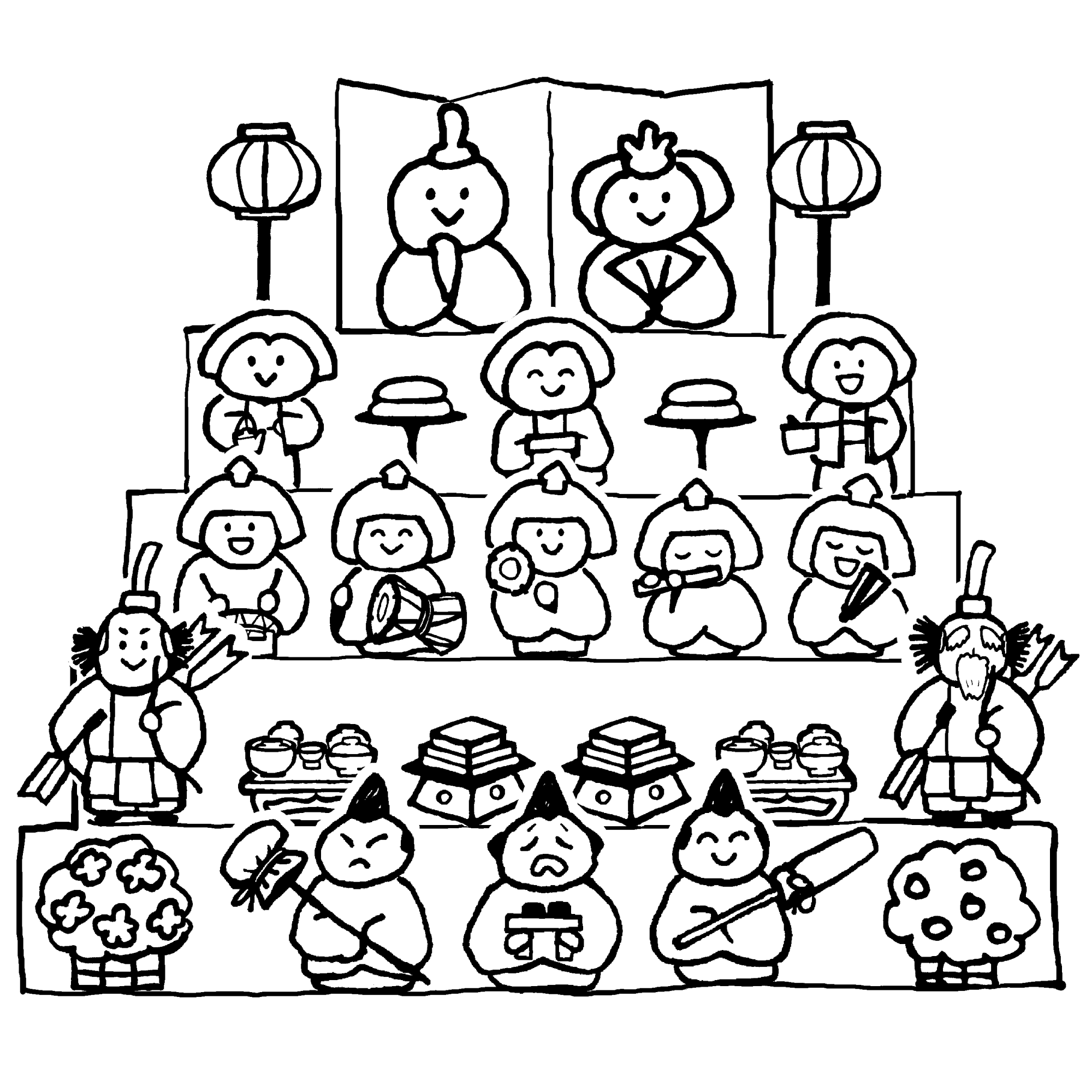 Twitter 上的 てがきですの 無料イラスト素材屋さん 本日のおすすめイラストです ひな壇 五段 ひな祭り T Co Nelxv7udpr てがきですの T Co Cbwyd4u2qj Twitter
