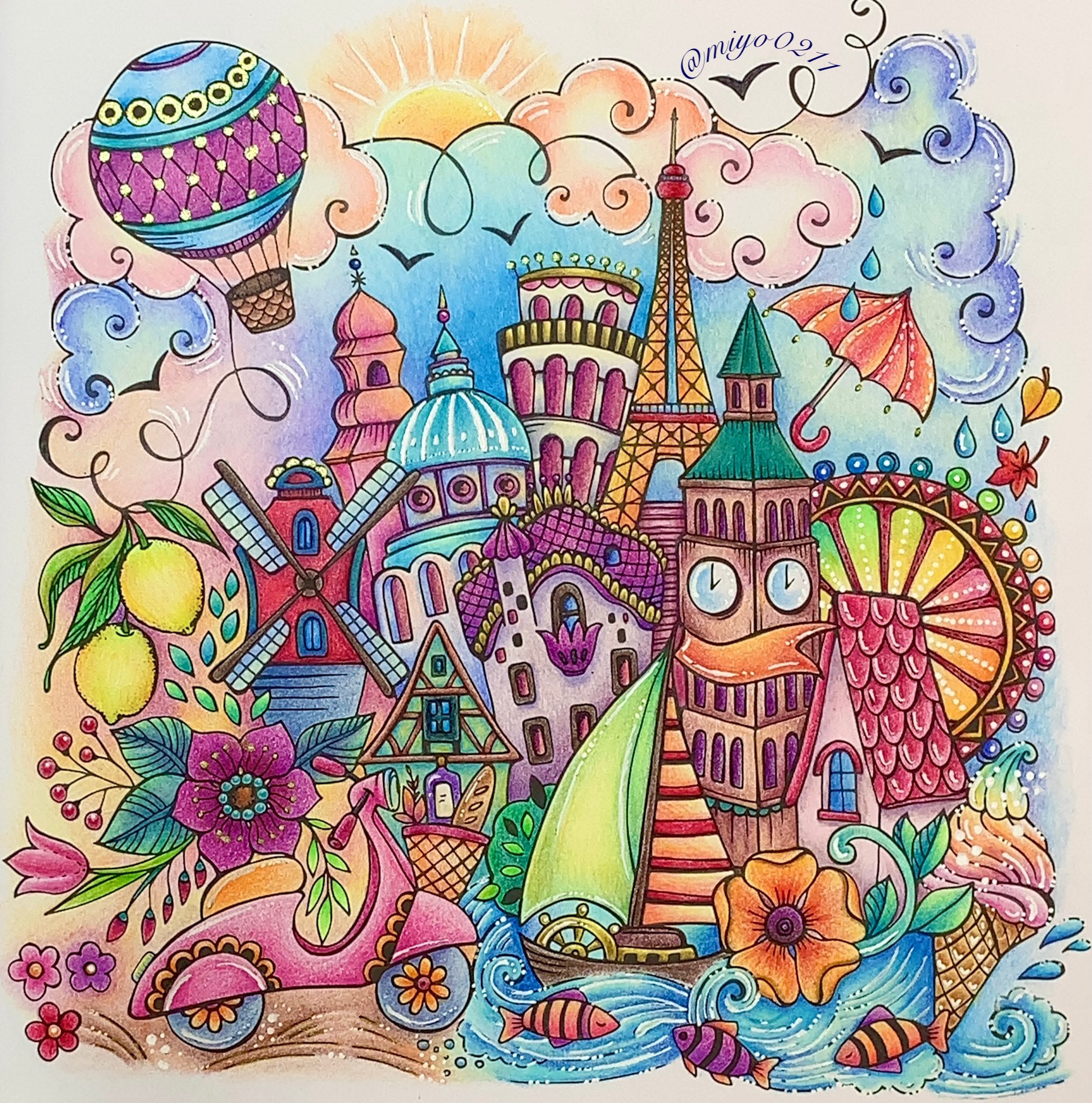 みよこ 大人の塗り絵 Miyo Coloriage Twitter