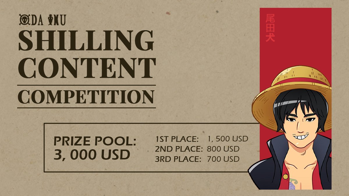 TheRealOdaInu's tweet photo. 🏆🏆  The Winners of Sticker Competition 🏆🏆
🥇1st @_cryptosapien_
🥈 2nd @ChillDaddyyyyy
🥉 3rd @Butter777Peanut

Missed the chance to win? We gotchu!

⭐️⭐️ We have another Competition! ⭐️⭐️
Read more about it here: https://t.co/Hfdv6z8lOg

#OdaInu #kishimotoinu #Luffy #saitama https://t.co/76SNDFH8UN