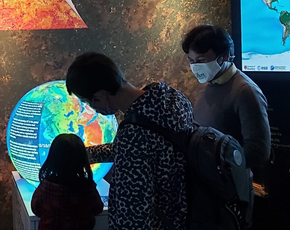 Five decades of #climate monitoring from space - and we get lovely smiles and wide open eyes from the next generation.🥲