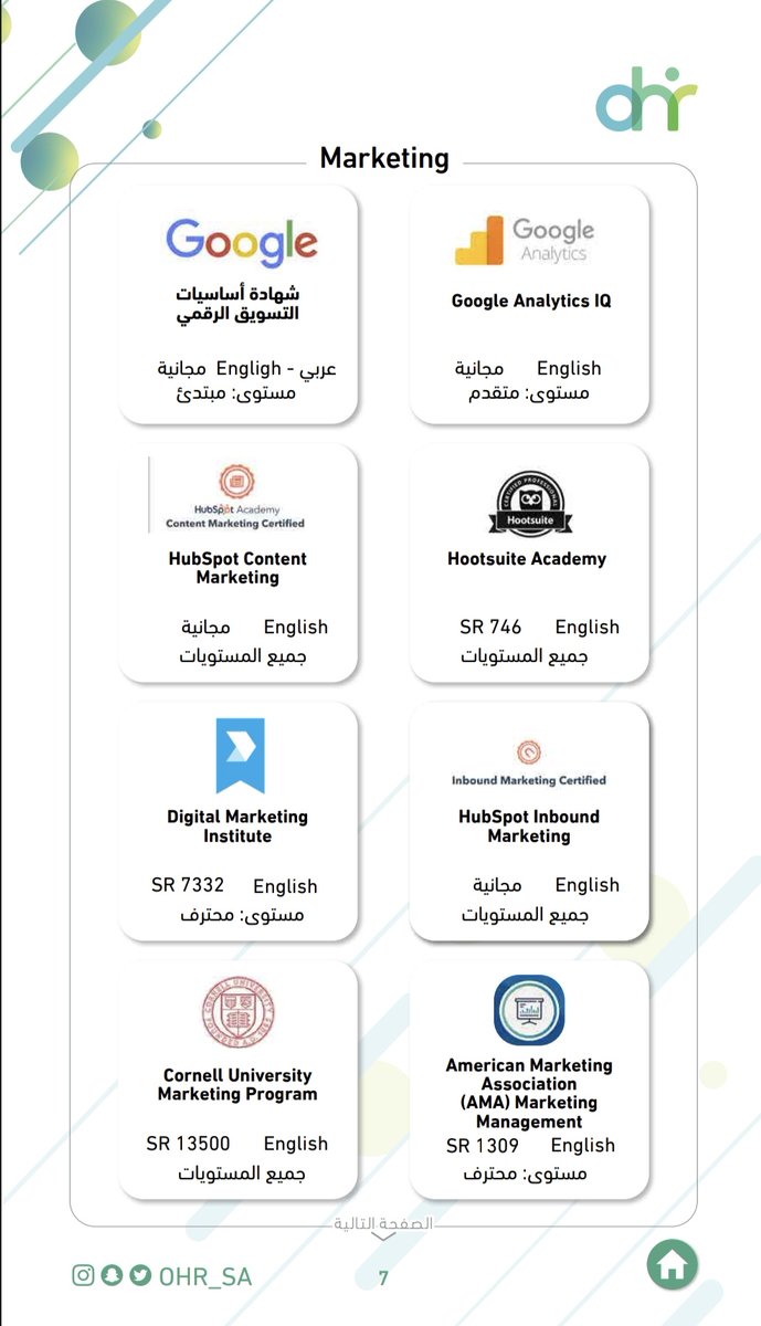 Talal1's tweet photo. بهذا الملف تجد كل الشهادات المهنية المعتمدة اللي تفيد تخصصك ❤👍
https://t.co/GAh0zRsh7K

- اضغط على اسم الدورة وتظهرلك تفاصيل التسجيل وعدد الساعات والجهة التي تقدمها https://t.co/An6ZOC6fTc