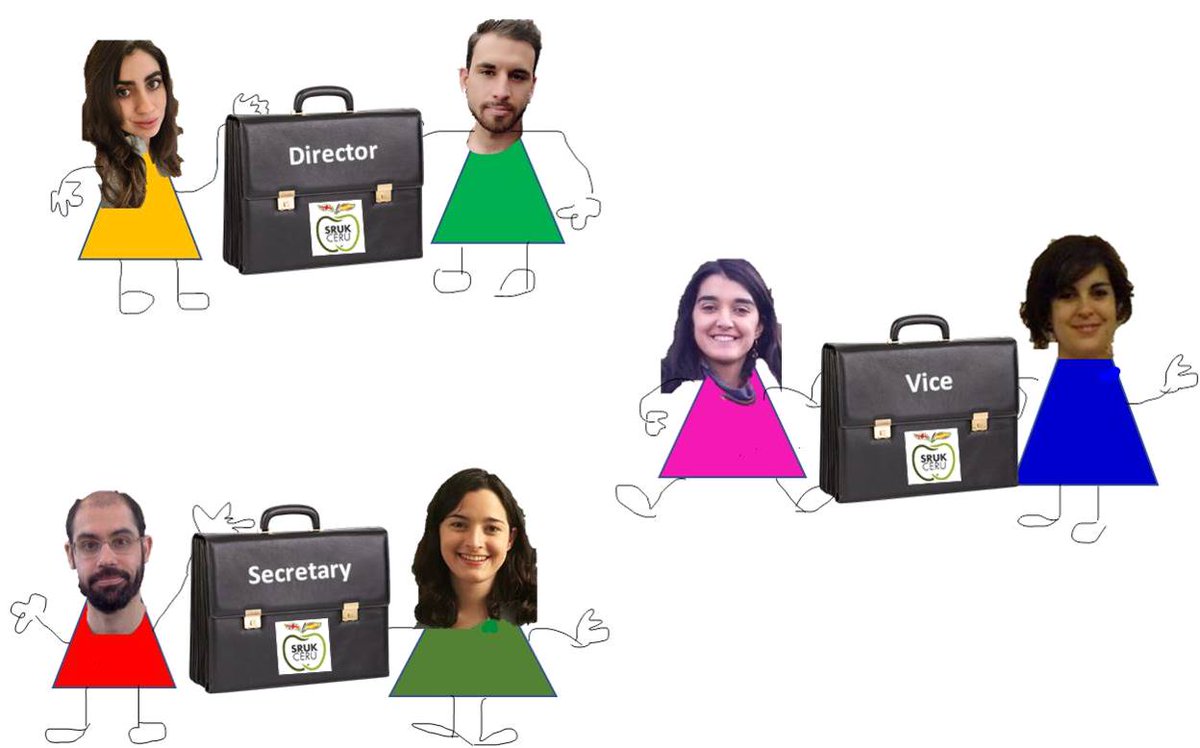 ComunidadCeru's tweet photo. Let us introduce the new Board of #SRUKMidlands. @Migueli2PAC is the new Director, @martidp4 the Vice-director and @MariafrEVs the Secretary. Thank you to the previous Board for the great job you did, especially during hard times @Claudia85365781 @laura_bravo94 @cgposteguillo https://t.co/yGzSpPhY3p