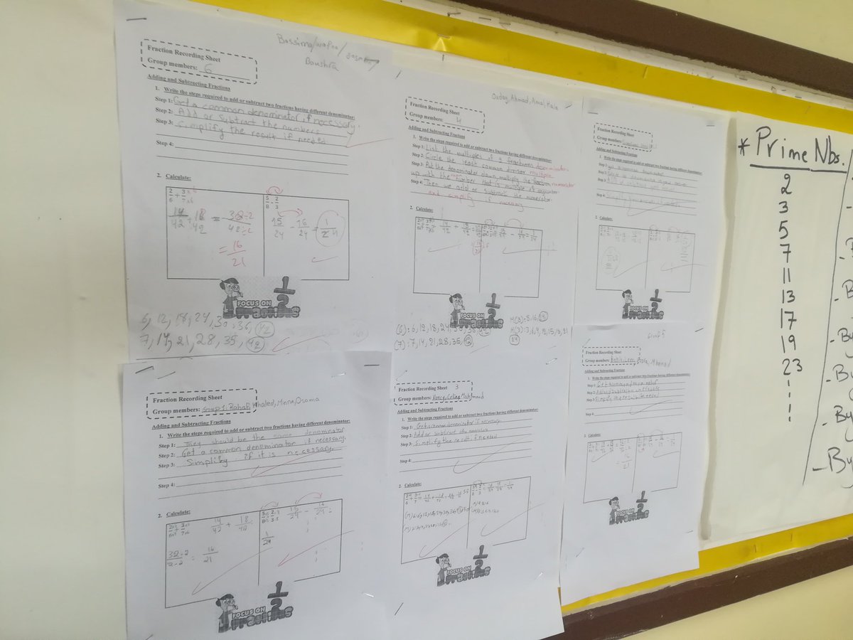 yasminbobbo's tweet photo. After moving with grade 6 learners through the 3 stations, each group worked together to write a conclusion, and they solved 2 examples to assess their understanding. #CooperativeLearning #DifferentiatedActivity @MakAishaSchool @FawziehHn https://t.co/DyabsqhoK6