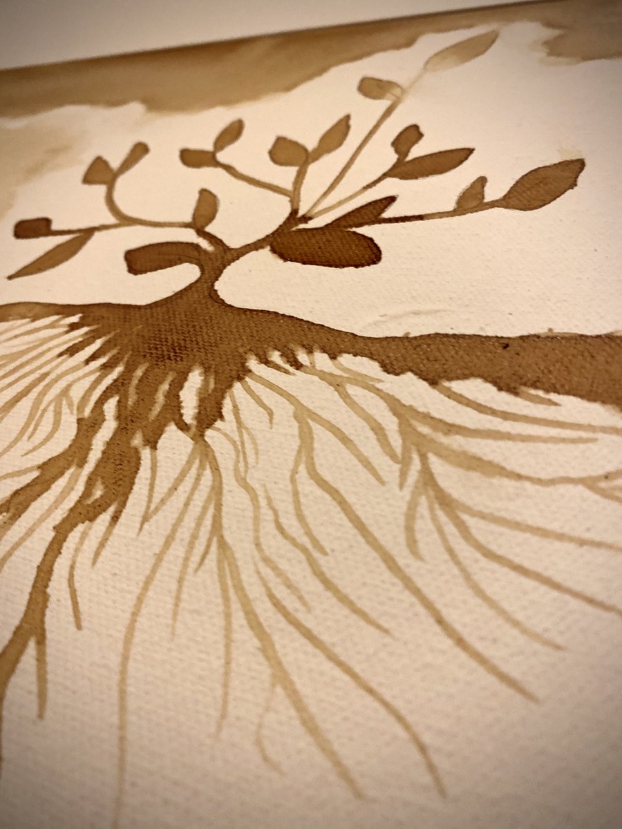 VicPictoria's tweet photo. Community roots. Derby city centre at the @beansacred cafe and coffee shop.... see me painting with coffee, creating a Derby skyline TOMORROW (Wednesday) 1-3pm.

... I'll be revealing a metre-wide diptych of coffee and ink on canvas 

#paintwithcoffee #coffeeart #derbyart https://t.co/oPj8QZaJH5