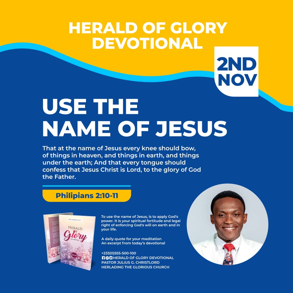 christassemblyw's tweet photo. "To use the name of Jesus, is to apply God's power. It is your spiritual fortitude and legal right of enforcing God's will on earth and in your life."

  -✍Pastor Julius G. ChristLord💫

#TheNameOfJesus
#NameAboveAll https://t.co/SHJ45M7GJv