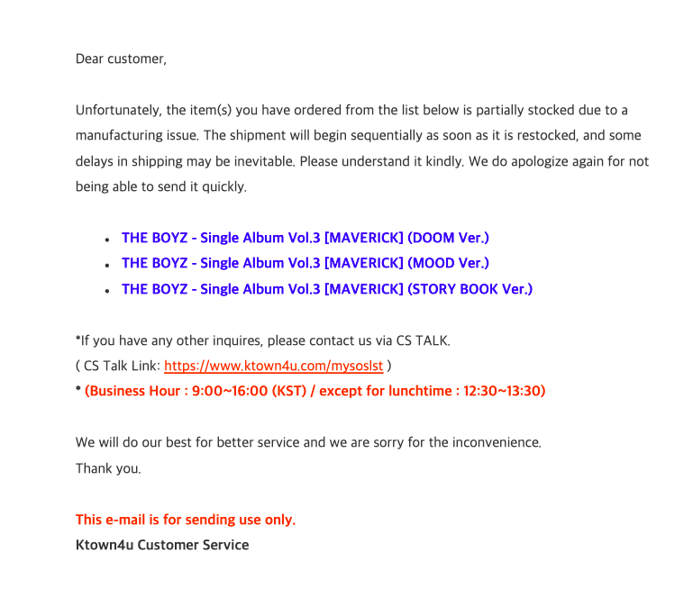 TINderaPh's tweet photo. [📢] TBZ Maverick from ktown4u

Hala, what's the manufacturing issue???
Does anyone know? 

ktown4u - delayed
will check with the KR seller if may issue ba tlga

#TINderUpdates https://t.co/zzFzSEGbd8