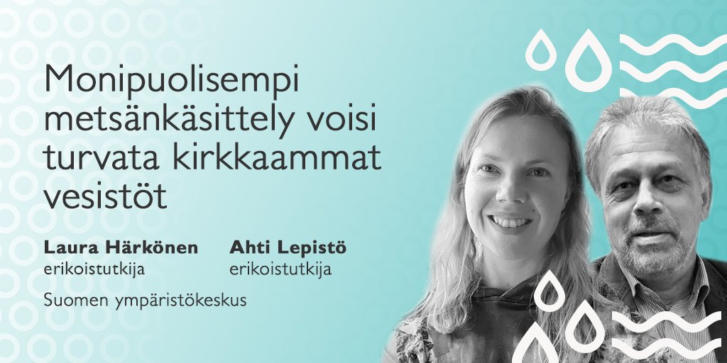 Laura Härkönen ja Ahti Lepistö Ratkaisuja-blogissaan: Vesien tummuminen etenee – voidaanko kehityskulkua hillitä? #SysteemiHiili #HiilestäKiinni #vesiensuojelu syke.fi/fi-FI/Ajankoht…