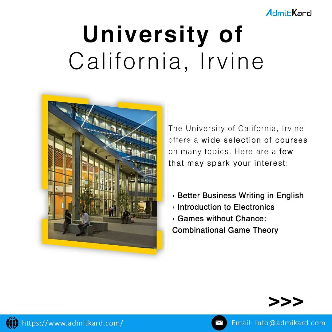 admitkard's tweet photo. 💯Top Universities offering FREE ONLINE COURSES
1️⃣Harvard University
2️⃣ University of California, Irvine
3️⃣ Georgia Institute of Technology
4️⃣ California Institute of the Arts
5️⃣UCL (University College London)
.
.
#freeonlinecourse #studyabroaduk #studyabroadlife #careerabroad https://t.co/ClwsBNFe6N