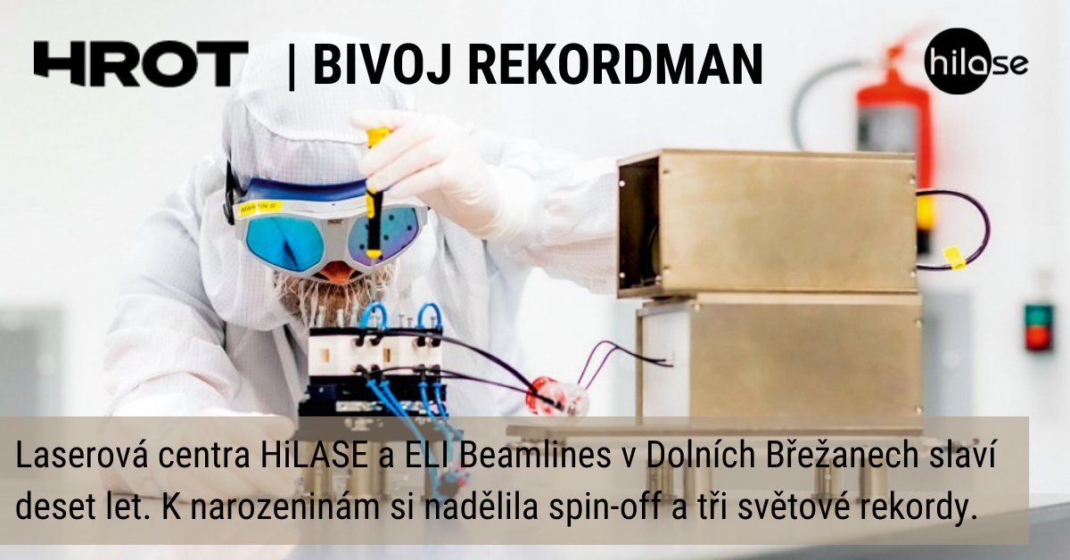HiLASECentre's tweet photo. Pěkný článek o vzniku, historii, fungování i budoucnosti laserových center @HiLASECentre a @ELIBeamlines přináší @tydenikhrot ➡️ https://t.co/QJXxqqh2xS
#clanek #inovace #future #business #HiLASE #science #research #lasertechnology #laserapplications #science @FZU_AVCR https://t.co/0tEc2Qo6fI
