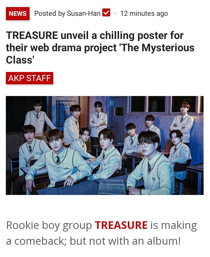 ppp_parkjishp's tweet photo. TREASURE วงรุกกี้บอยแบนด์กำลังจะคัมแบค แต่ไม่ใช่การปล่อยเพลง!! 

มันจึ๊ก55555 https://t.co/qkf8IUxgAf