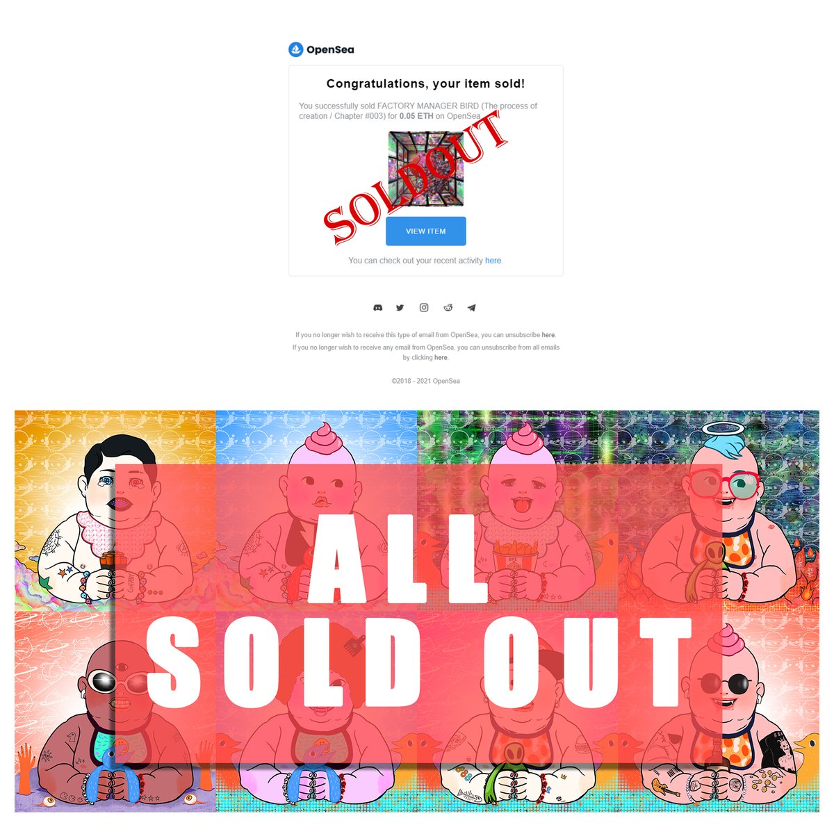 dongzadonghwi's tweet photo. These are the works that were sold out yesterday.
Thank you @jjuming_x  for purchasing DONGZADONGHWI artwork. (지갑에 선물 살짝쿵 넣어드렸어요 ^^)
And thank you for loving GIANT BABY.

Thank you, collectors!

-

#NFTCommunity https://t.co/0oxN8kBr9I