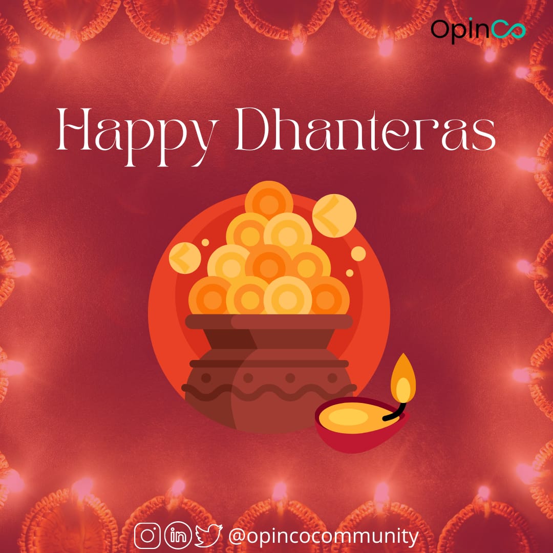 opincocommunity's tweet photo. May Goddess Lakshmi and Lord Kuber bless everyone with wealth and health. 

OpInCo wishes everyone Happy and Prosperous Dhanteras! ✨❣️

#OpInCo #Community #Dhanteras #Dhanteras2021 #festival #धनतेरस https://t.co/aCZkN8b7cL