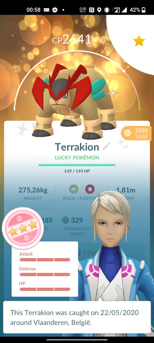 kevindp_'s tweet photo. Trade 21861 - trade hundo #43 - Lucky #29 #luckytrade #lucky #PokemonGO  #terrakion #traded #40kworth #shundo https://t.co/K9dYvzV2ql
