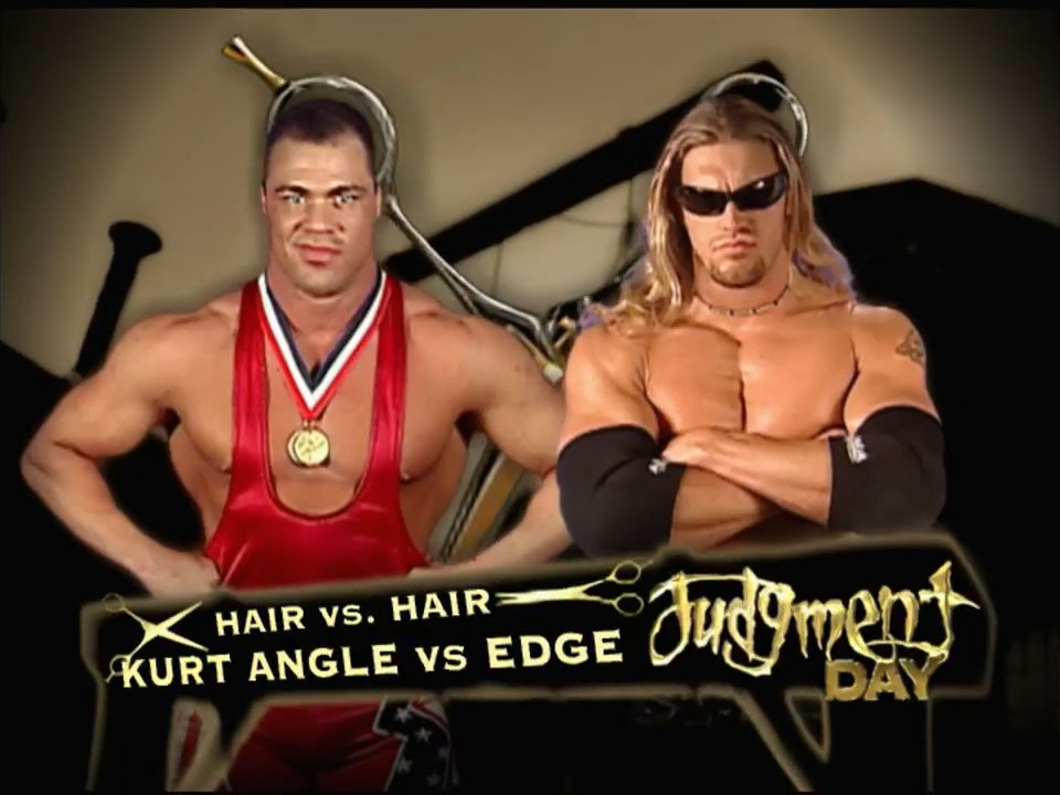 Joselovesgames7's tweet photo. The match where Angle lost his hair lol π other than that, this was still a great match! Those near falls though. These two always do comedy gold segments.
#WWE #WWERaw #JudgementDay2002 #KurtAngle #Edge https://t.co/kONQs9jMAP