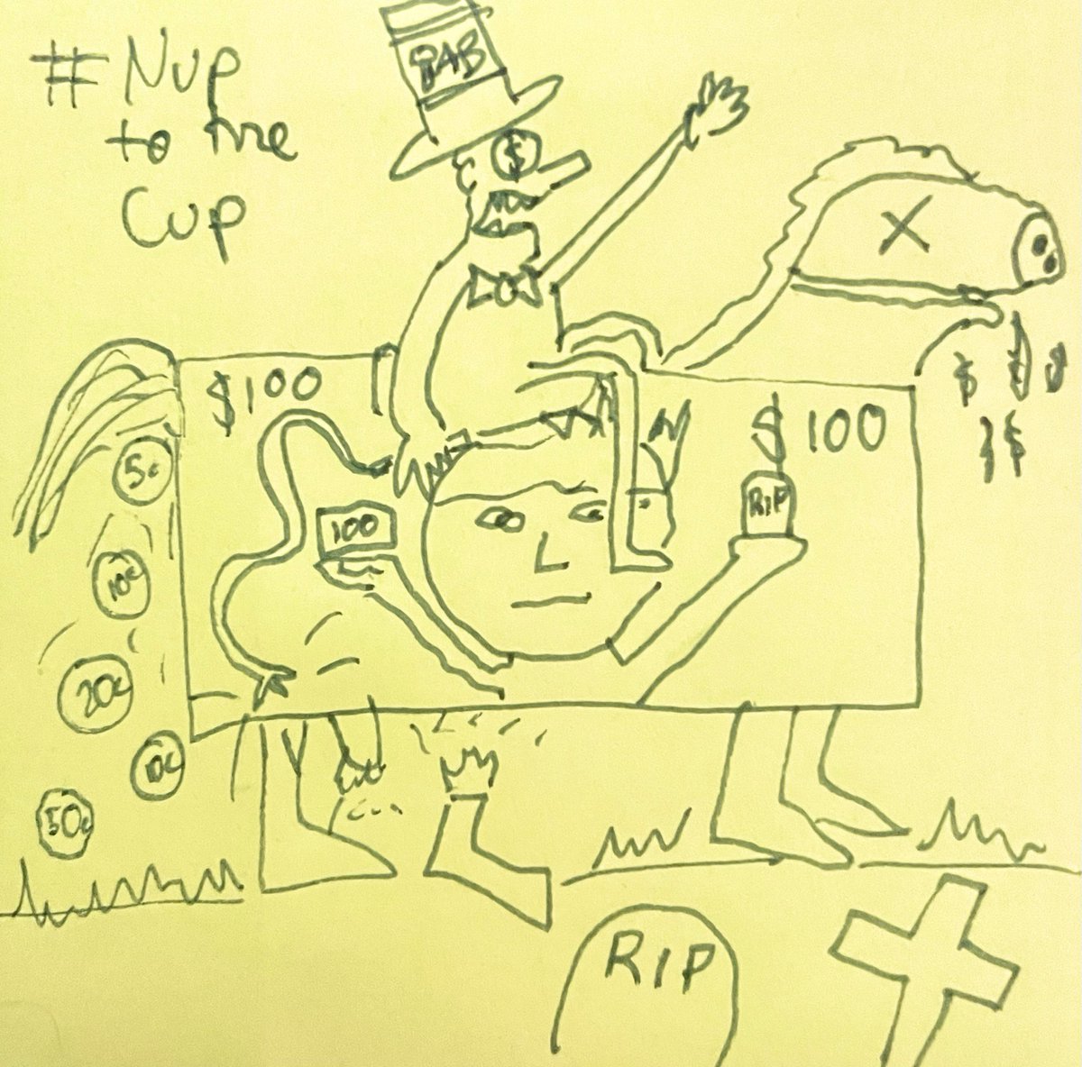 evolutionofmind's tweet photo. #melbournecup #nuptothecup https://t.co/6EqezZnOF0