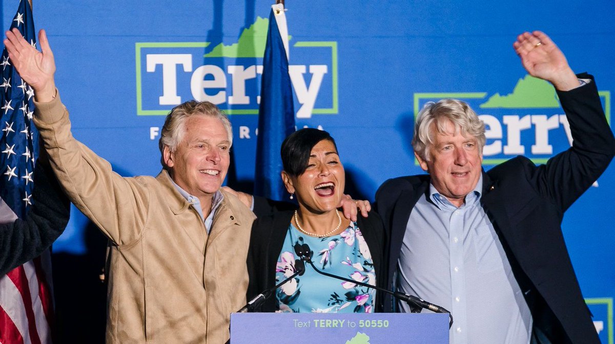 TheDemocrats's tweet photo. Virginia’s winning ticket: https://t.co/tNgKSrRdZA