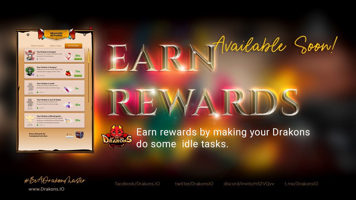 my_rachelle's tweet photo. Hey #DrakonMasters are you still asleep or at work? Your Drakons can still earn rewards for you by sending them to errands or idle tasks.

Coming 🔜 @DrakonsIO 

@coinkit_ com 1 300 DGB #BeADrakonMaster https://t.co/k6M1QI6UIW