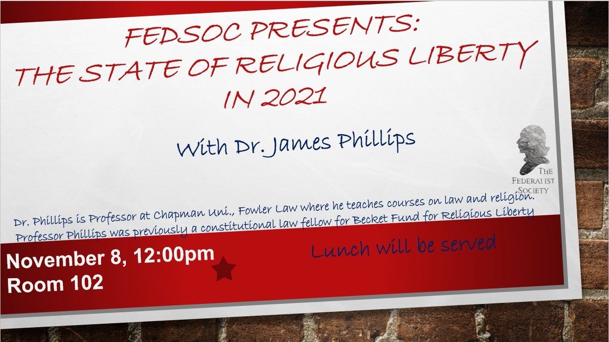 CardozoFedSoc's tweet photo. In one week, we are super exciting to be having Dr. James Phillips. Looking forward to seeing you all at this amazing event! https://t.co/eEeTnyNfTv