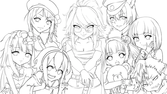 バタバタして中々進まなかったけどやっと下書きできた 