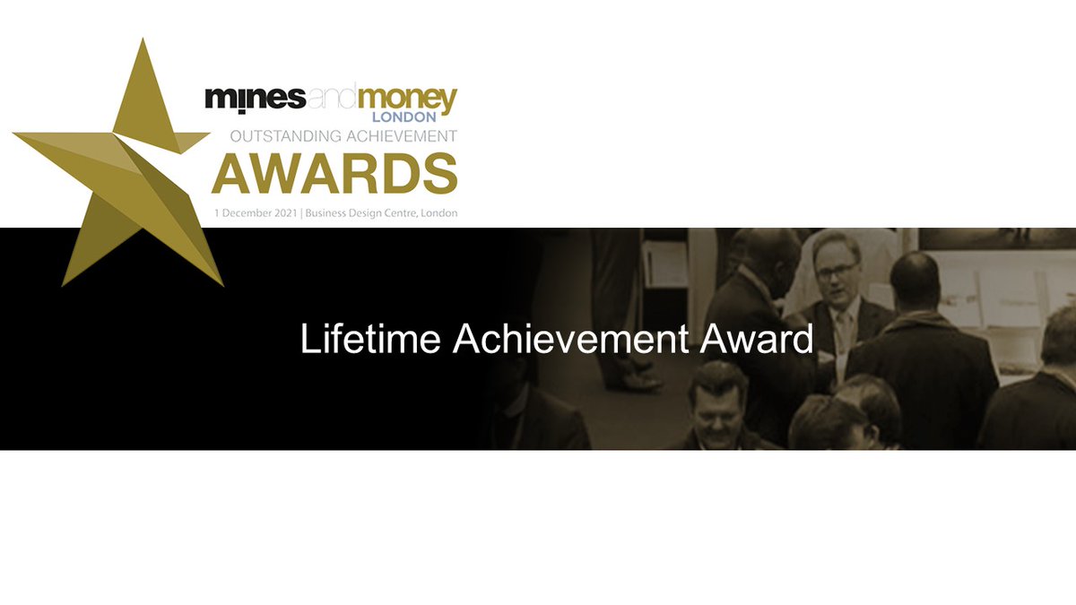 ✨ Mines and Money Awards for Outstanding Achievement 2021 - Lifetime Achievement Award. To be decided by the Advisory Board hubs.ly/H0-33y70

#MinesandMoney #mining #investment #investors #MinesandMoneyAwards #conference #networking #expo #LifetimeAchievement