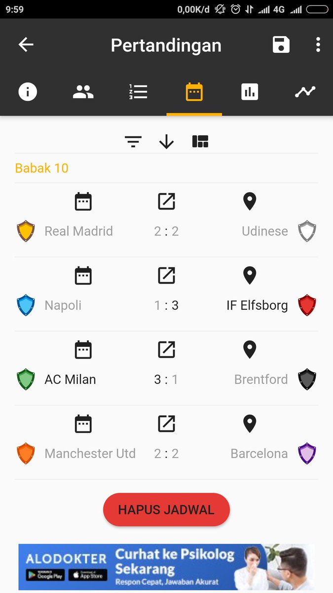 papirosirazak's tweet photo. Result & klasement GW 10 #ESLLeague
Udinese @ezito_blu draw vs Madrid @RubyDarma 2-2
AC Milan @Ardy_MilanLiver kmbali win 3-1 vs Brentford @upiLuthfi
United @ap_wachid seri 2-2 vs barca @KofpliJayakarta
Napoli @papirosirazak kalah 1-3 dg Elfsborg @okkymaulana99 https://t.co/jYLFmIJ27u