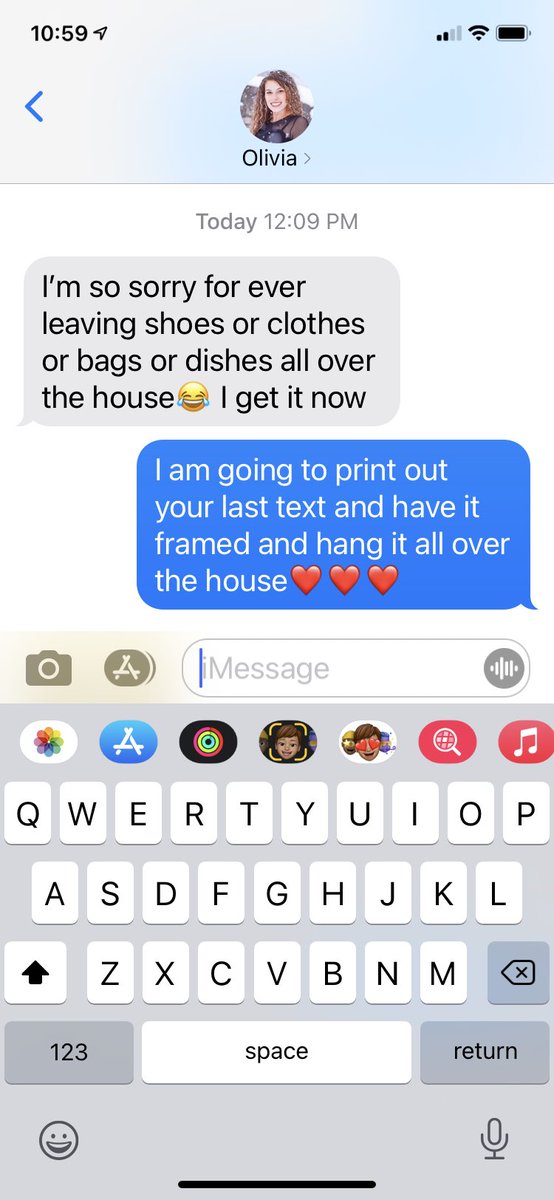 Love getting texts like this from my college senior.😂❤️😂