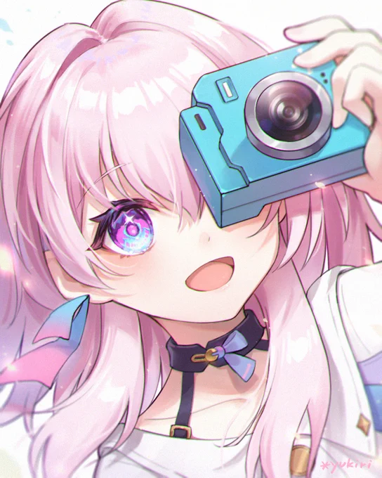 #崩坏星穹铁道 #三月七 三月七ちゃんを描きました～!彼女の目が綺麗すぎ～好き好き(*'∀`*) 