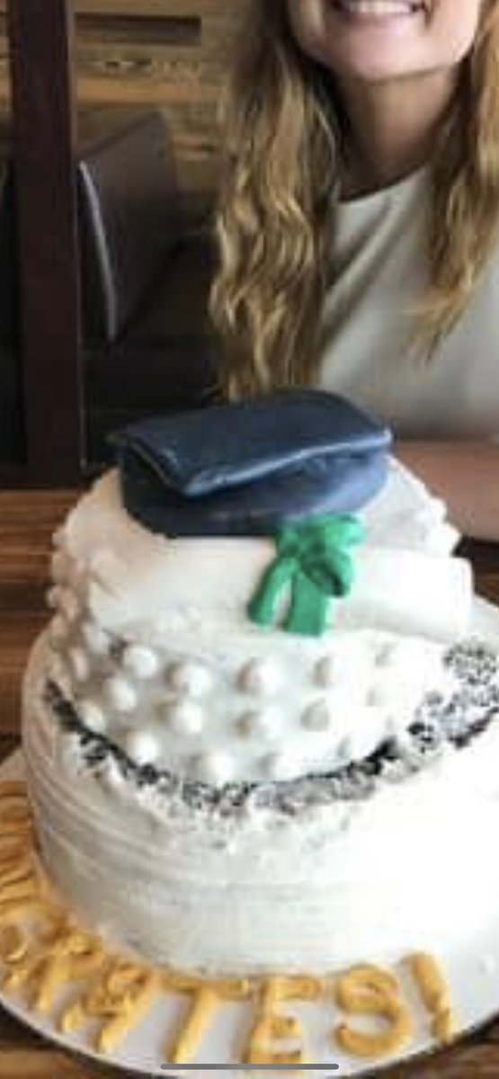 amberhawley28's tweet photo. lookin through old pictures and realized my college grad cake ~which was horrible~ said “congrates” not “congrats” 🤪🥴 https://t.co/6w1JB87Hok